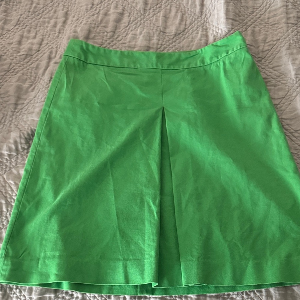 Banana Republic Vibrant Green A-Line Skirt